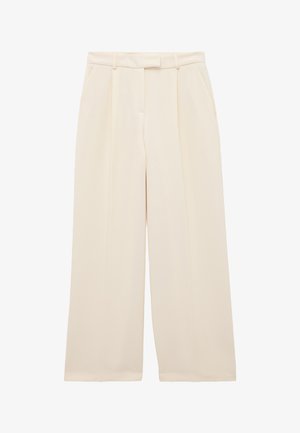 Koton, HIGH RISE PALAZZO TROUSERS . - Trousers - off-white