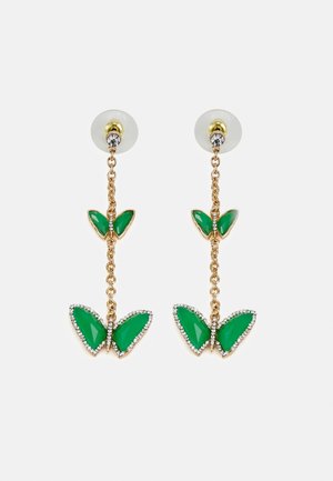 ALERELIA - Earrings - emerald/clear/gold-coloured