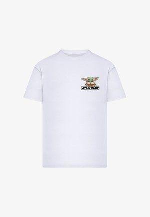 Merchcode, STAR WARS MANDALORIAN ANIME LOOSE TEE - T-shirts print - white