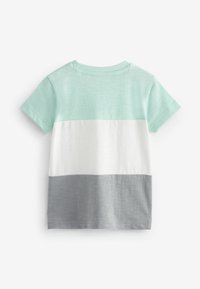 Next SHORT SLEEVE COLOURBLOCK - REGULAR FIT - Print T-shirt - blue grey