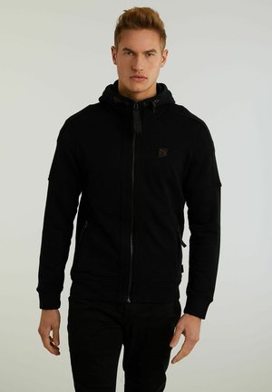 COSMOS - Zip-up sweatshirt - black