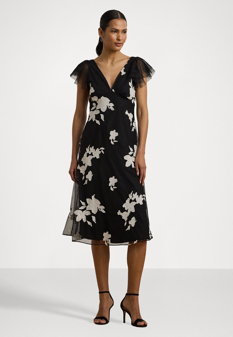 sachin and babi light blue dress Lita Blue Floral Print Twisted Asymmetric Maxi Dress – Club L London