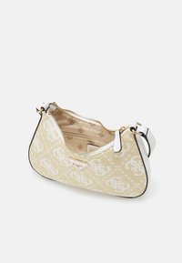Guess RUMA MINI TOP ZIP - Kézitáska - white