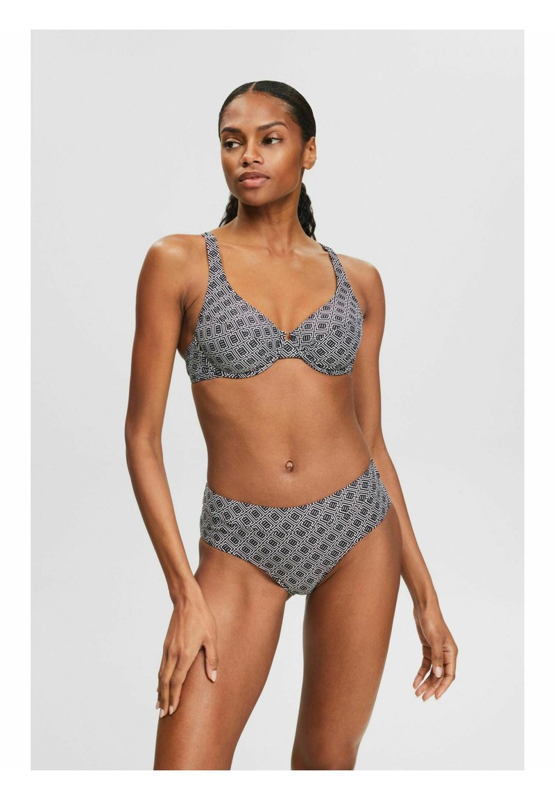 Esprit MIT MITTLEREM BUND BikiniHose black/schwarz Zalando.de