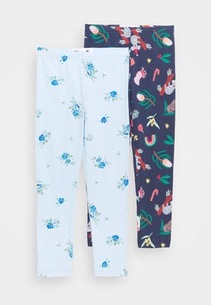 HUGGIE 2 PACK - Legging - indigo/frosty blue