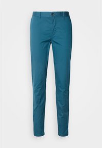 Scotch & Soda ESSENTIALS STUART SLIM FIT - Chinos - harbour teal/blue ...