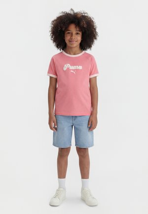 GRAPHIC RINGER TEE UNISEX - Marškinėliai su spaudiniu - wild pink