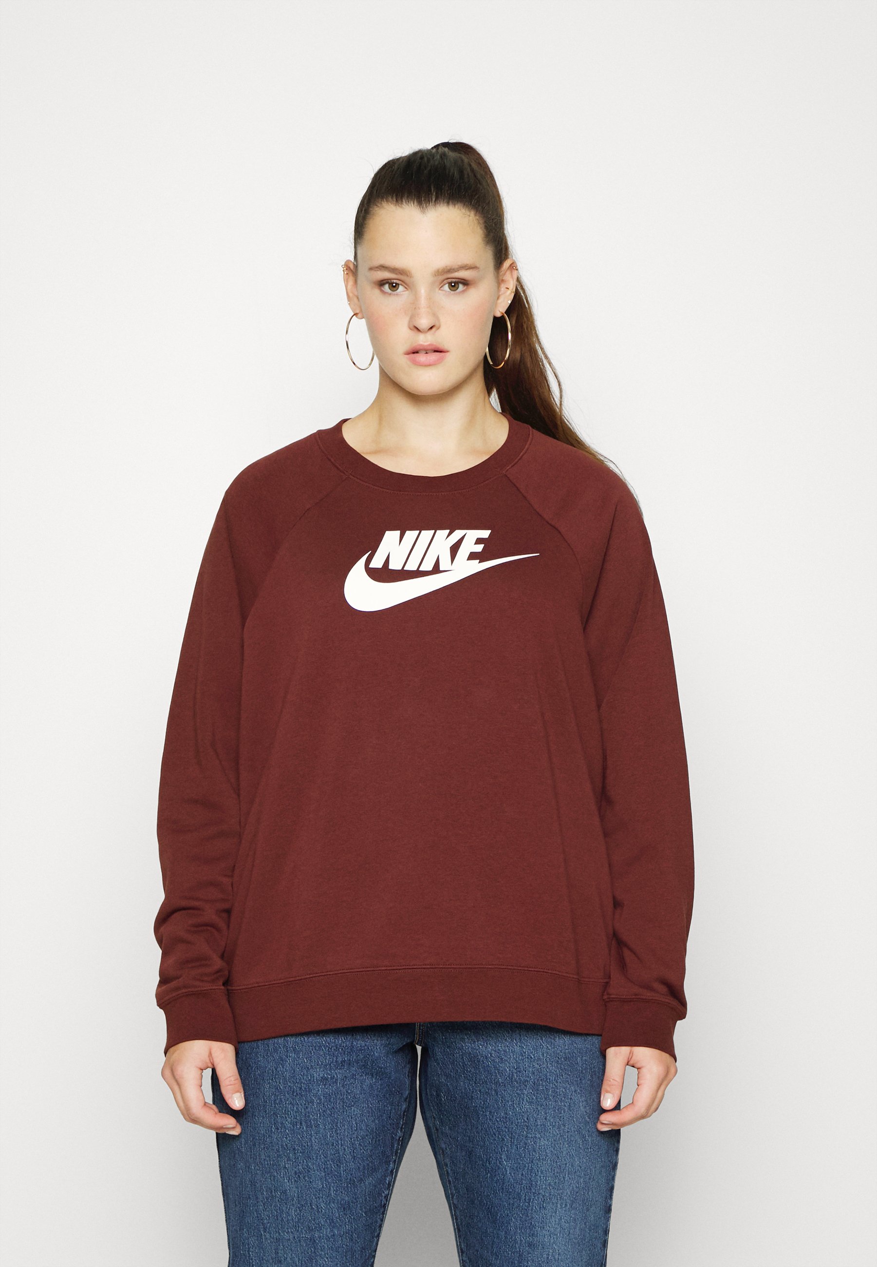 nike womens plus crew neck long sleeve sweatshirt