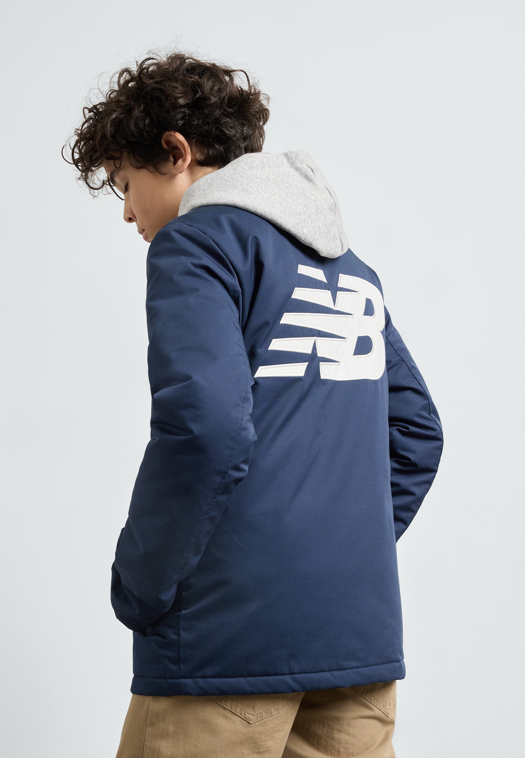 ENNOY PADDED NYLON COACH JACKET NAVY New Balance PREMIUM COACH