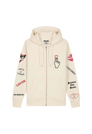 UNISEX - Sweater met rits - off-white