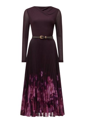 Forever New ADELINA 2 IN 1 PLEAT MIDI - Robe longue - &nbsp;plum mae abstract