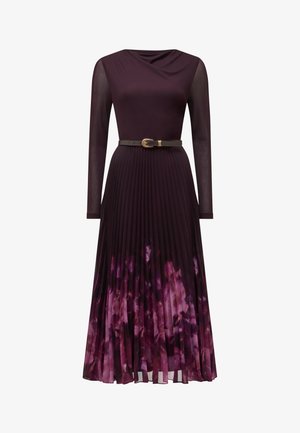 Forever New ADELINA 2 IN 1 PLEAT MIDI - Robe longue - plum mae abstract