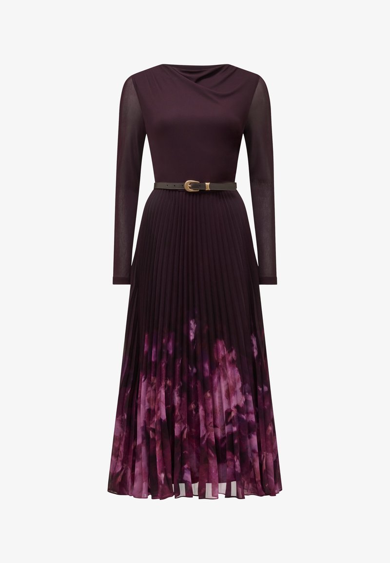 Forever New ADELINA 2 IN 1 PLEAT MIDI - Maxi dress - plum mae abstract/brown - Zalando.ie Forever New ADELINA 2 IN 1 PLEAT MIDI - Maxi dress - plum mae abstract/brown - Zalando.ie