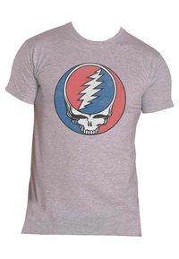 Paradiso Clothing GRATEFUL DEAD STEAL YOUR FACE - Print T-shirt - mottled light grey/light blue/light red
