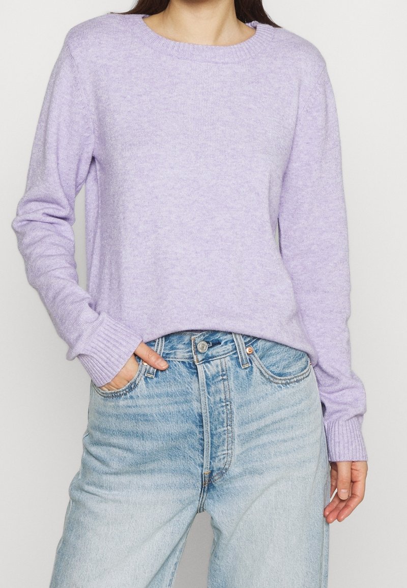 VILA Pullover - mottled grey