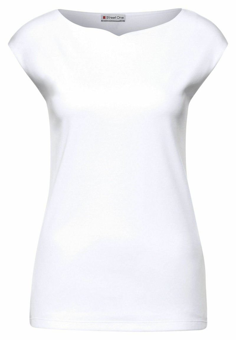 Damen Kleider | Street One T-Shirt basic weiß - KI94353 Damen Kleider | Street One T-Shirt basic weiß - KI94353