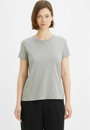 SLIM FIT SHORT SLEEVE FAVORITE - Basic T-shirt - heather grey