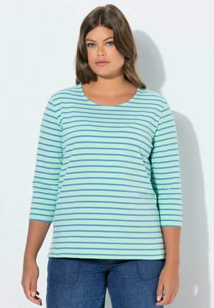 STRIPE 3/4 SLEEVES CREW NECK - Långärmad tröja - pale mint