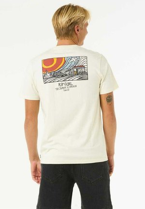 Rip Curl Print T-shirt - bone