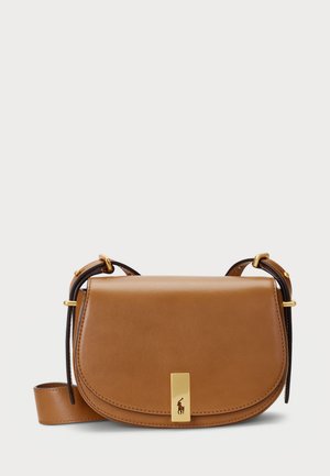 Polo Ralph Lauren POLO ID CALFSKIN MINI SADDLE BAG - Ülerinna-kott - tan
