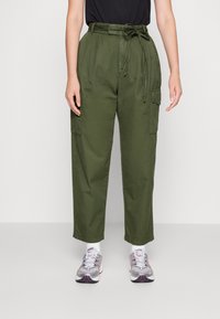 GAP PLEATED PANT - Calças cargo - cypress