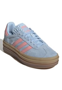 adidas Originals GAZELLE BOLD KIDS - Sneakers low - clear sky semi pink spark silver met.
