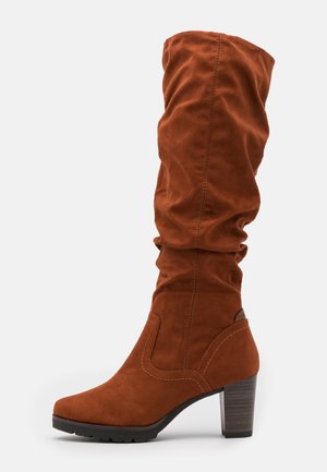 Platform-saappaat - cognac