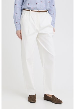 b.young BYDAYS WIDE CHINO - Pantalones - blanc de blanc