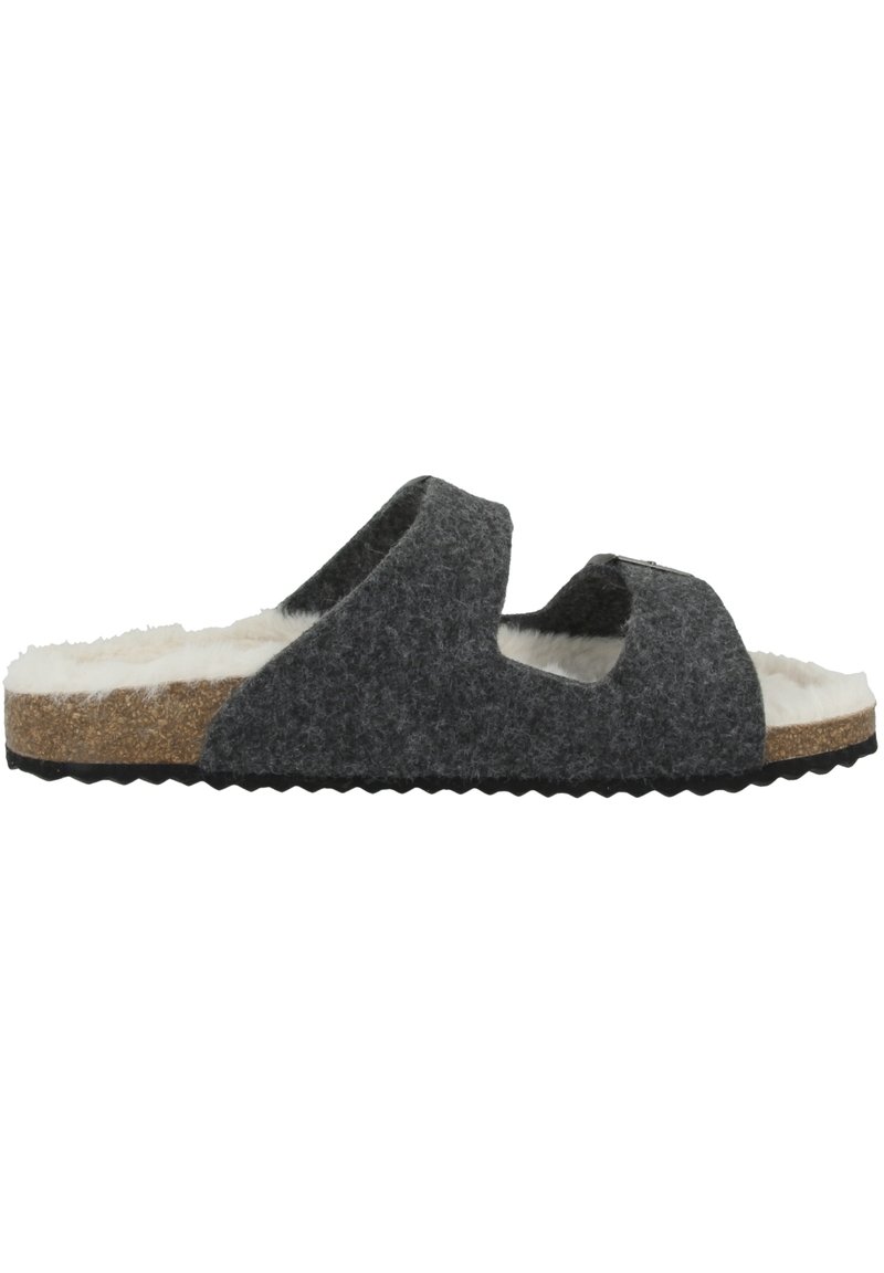 Damen Sneaker | Geox Pantolette flach anthracite/grau - AT73537 Damen Sneaker | Geox Pantolette flach anthracite/grau - AT73537