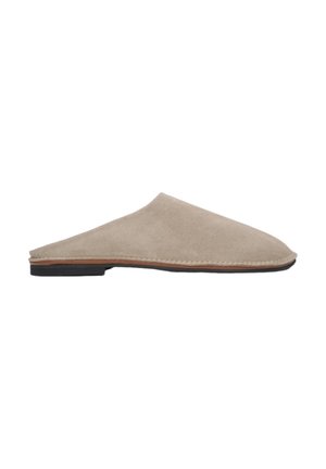 Pantolette flach - light beige