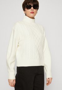 GAP CABLE - Džemper - ivory frost