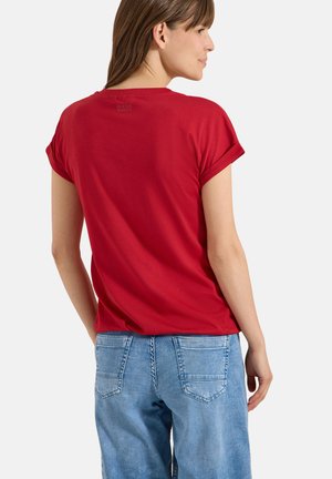 Cecil, KURZARM SHIRT IM TUNIKA-LOOK - T-shirt basic - tamarillo red