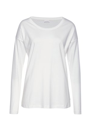 LASCANA, LASCANA PYJAMAOBERTEIL - Pyjama top - ecru