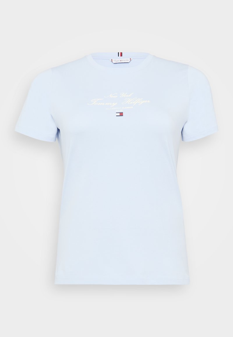 Tommy Hilfiger Curve T-shirt print lichtblauw