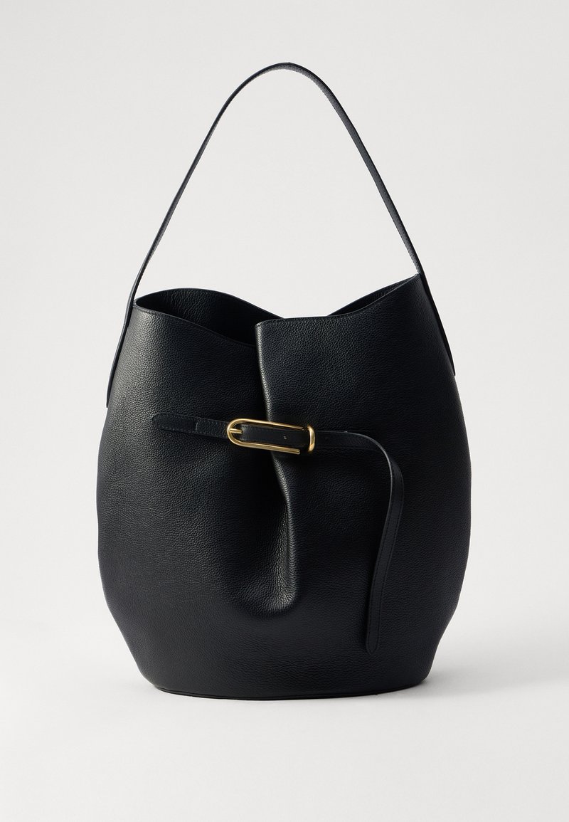 Liffner BELTED BUCKET BAG LARGE - Kézitáska - black