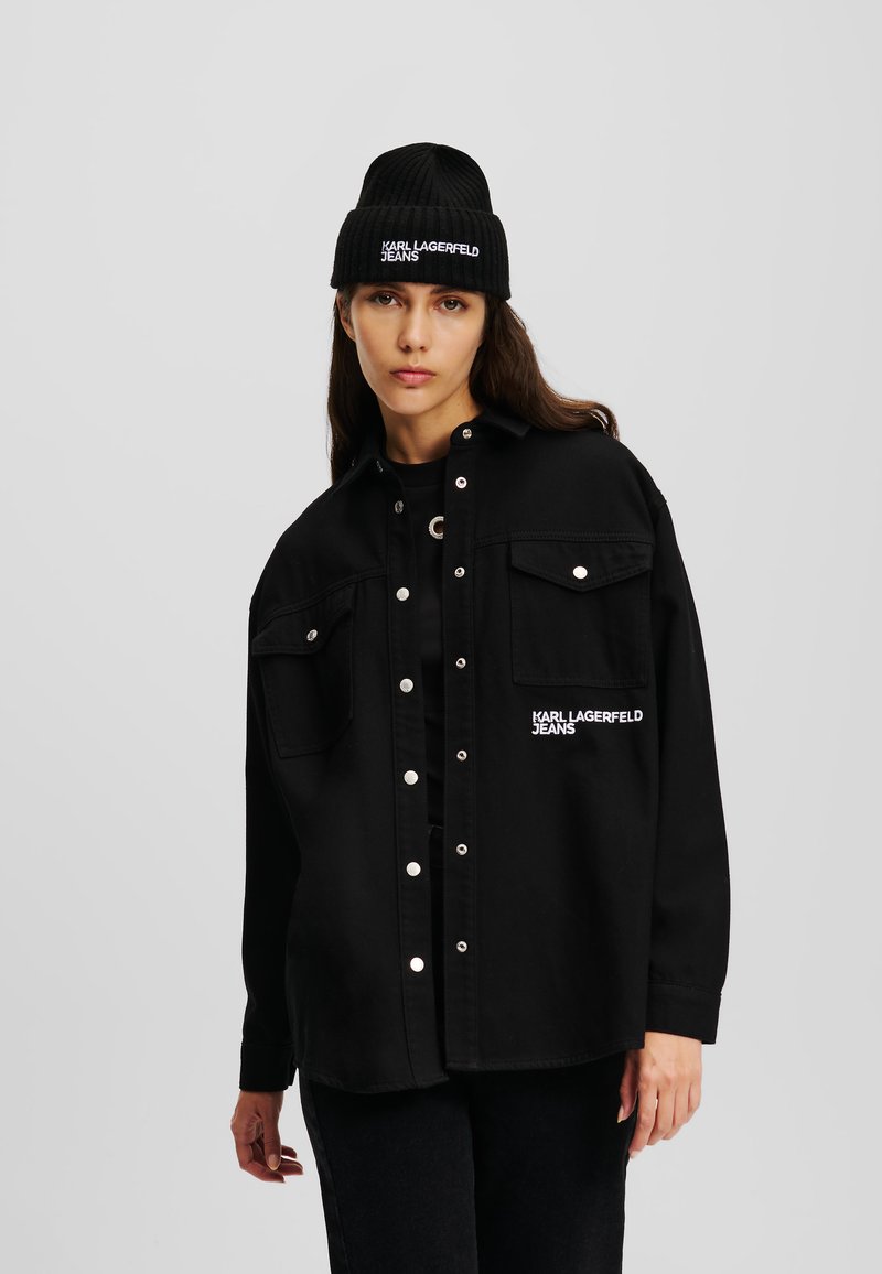 Karl Lagerfeld Jeans OVERSHIRT - Gombos blúz - black