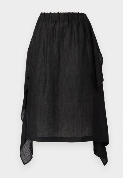 Henrik Vibskov UNCUT SKIRT - A-vonalú szoknya - black
