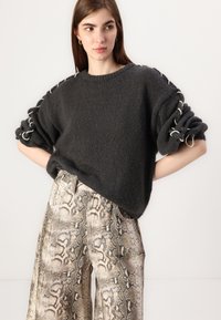 VILA VICHOCA PEARL DETAIL - Maglione - dark grey