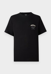 JORMEADOWS TYPO TEE CREW NECK - T-shirts med print - black