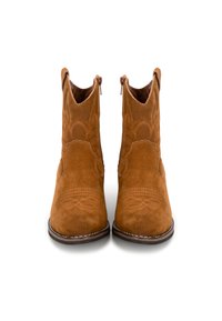 PS POELMAN Bottines de cowboy / motard - cognac
