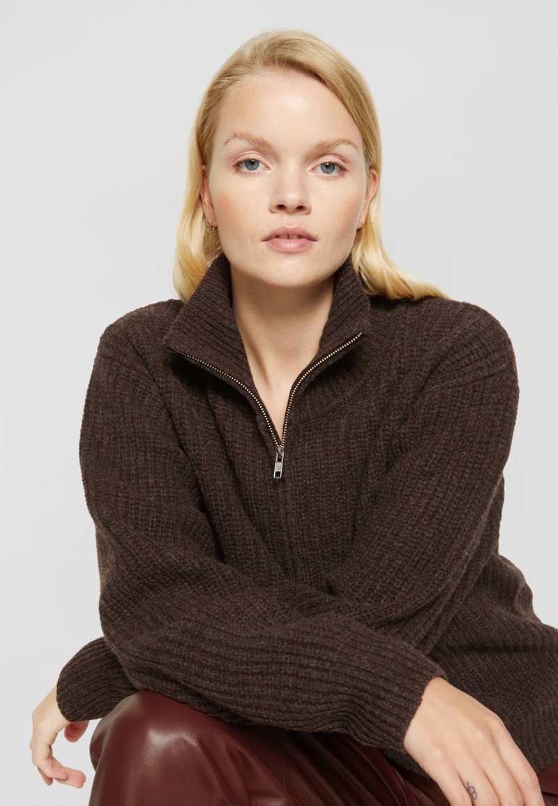 Damen Bekleidung | DESIGNERS REMIX CARMEN Strickpullover dark brown/braun - PB22447 Damen Bekleidung | DESIGNERS REMIX CARMEN Strickpullover dark brown/braun - PB22447