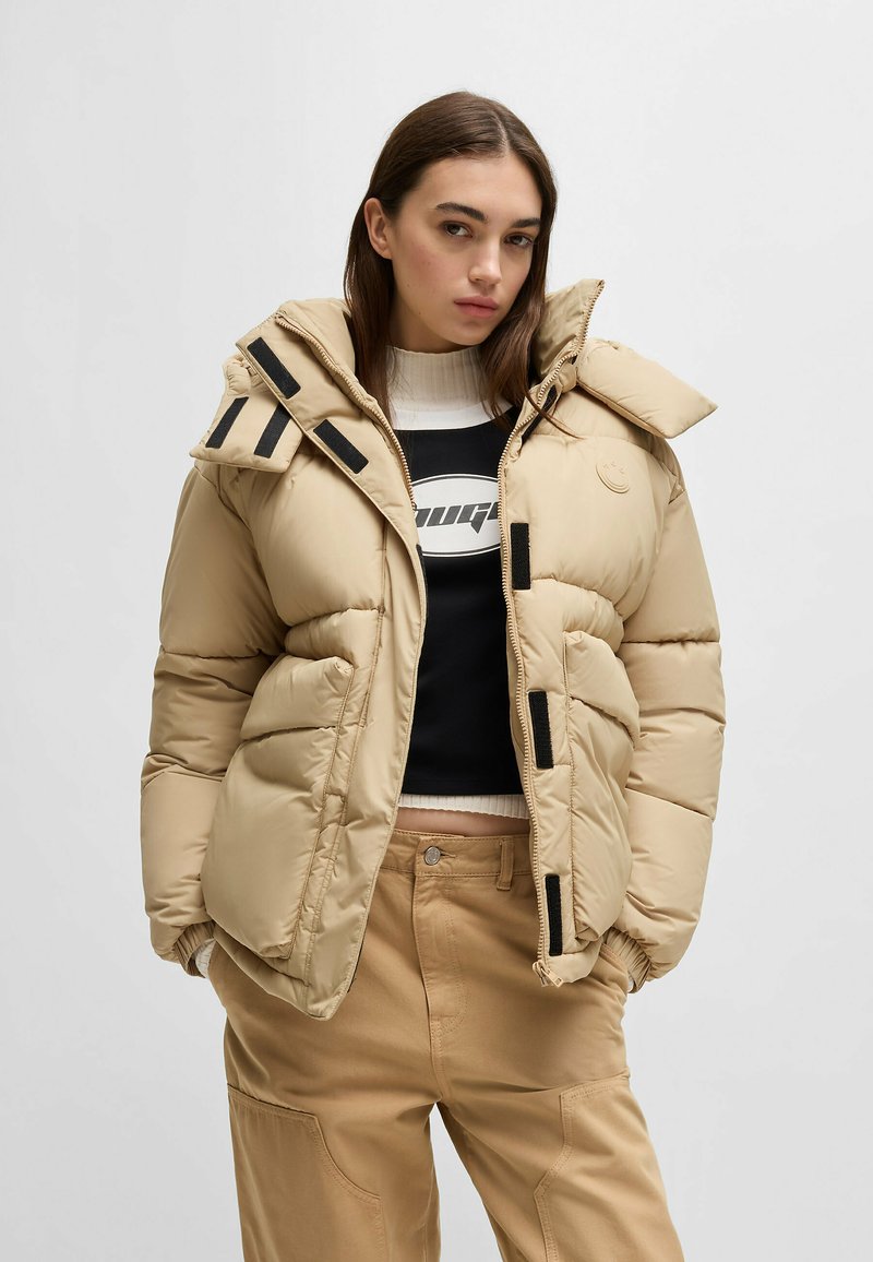 HUGO Talvitakki - open beige