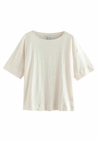SHORT SLEEVE CREW NECK - T-paita - ecru