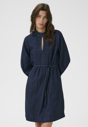SARINE - Denim dress - rinse blue denim
