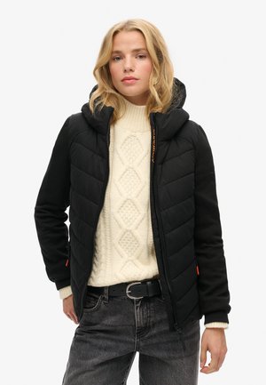 HOODED STORM HYBRID PADDED - Vinterjacka - black