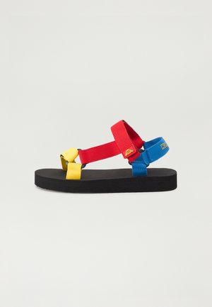 LOGO NEFARI UNISEX - Riemensandalette - blue/yellow/red