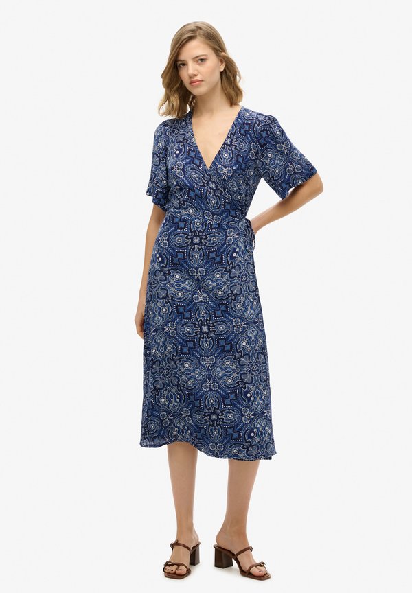 PRINTED WRAP MIDI  - Freizeitkleid