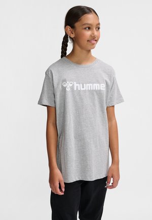 LOGO KIDS UNISEX - T-shirt med print - grey melange