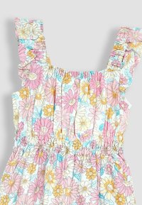 JoJo Maman Bébé SUNFLOWER FRILL SHOULDER - REGULAR FIT - Kezeslábas - pink