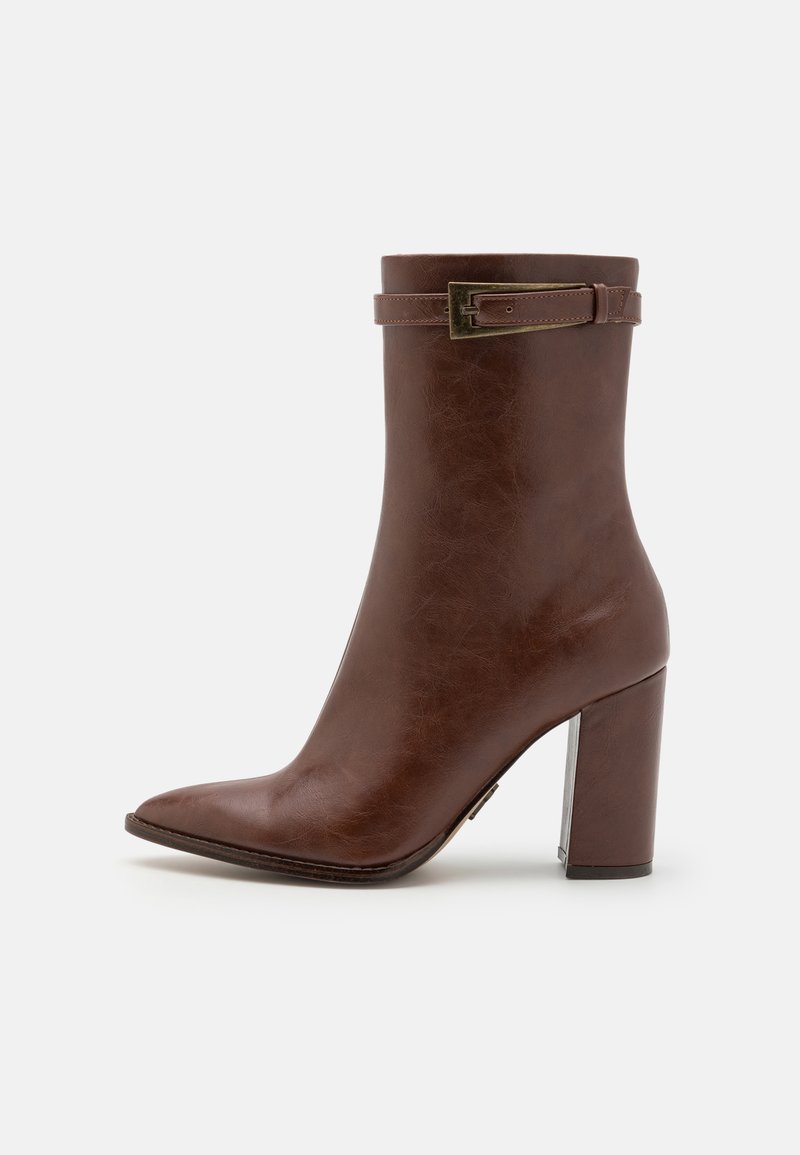 Steve Madden BRENTLEY - Kotníková obuv na vysokém podpatku - cognac